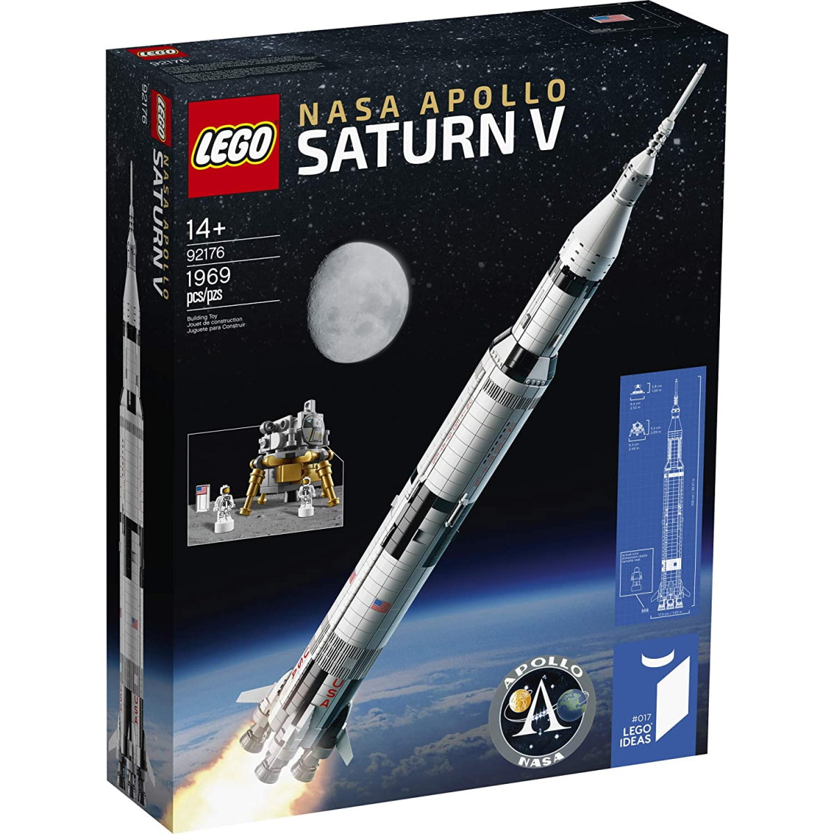 LEGO Ideas: NASA Apollo Saturn V - 1969 Piece Building Kit [LEGO #92176] LEGO LEGO