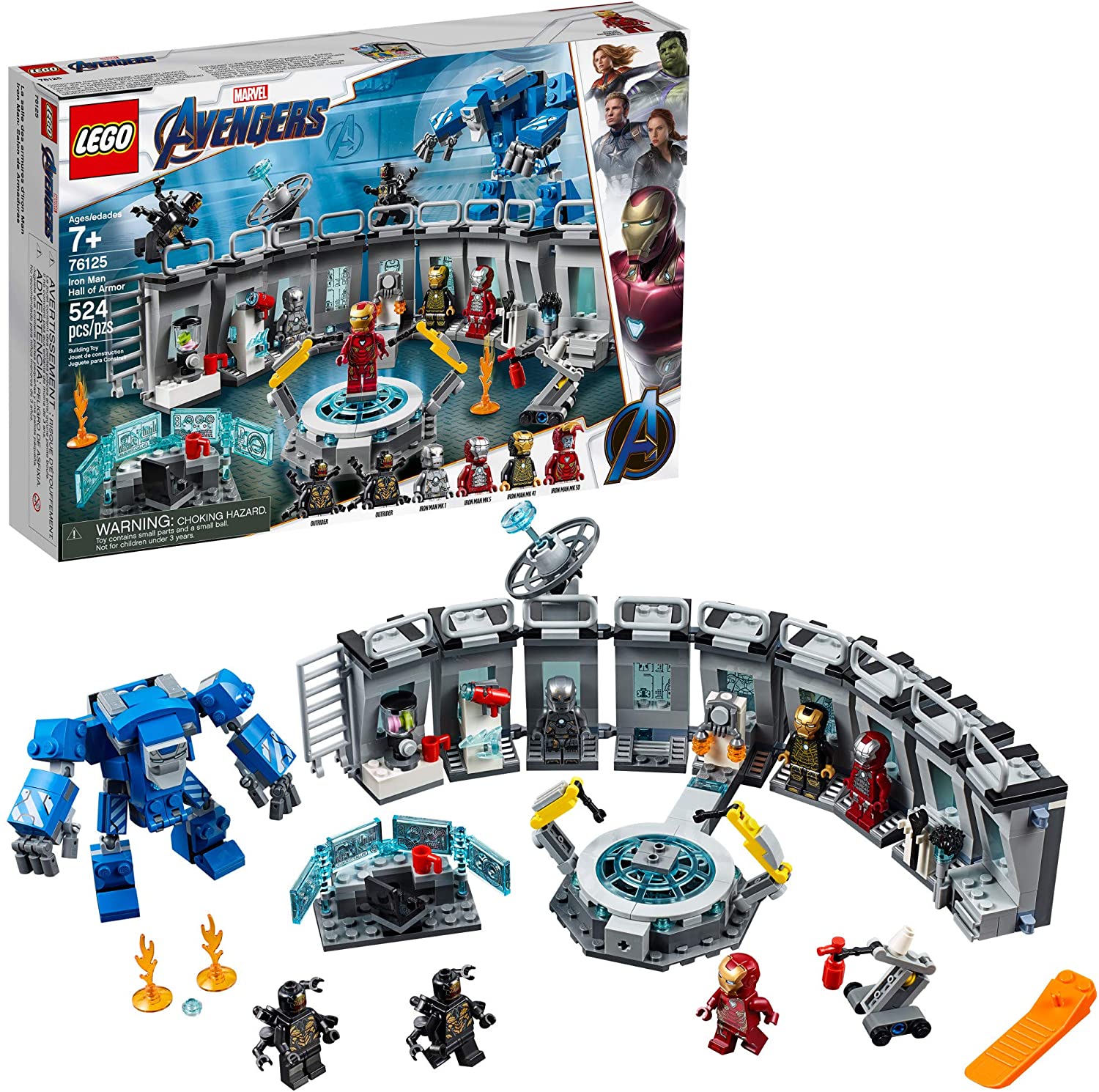 LEGO Marvel Avengers: Iron Man Hall of Armor - 524 Piece Building Kit [LEGO, #76125] LEGO LEGO   