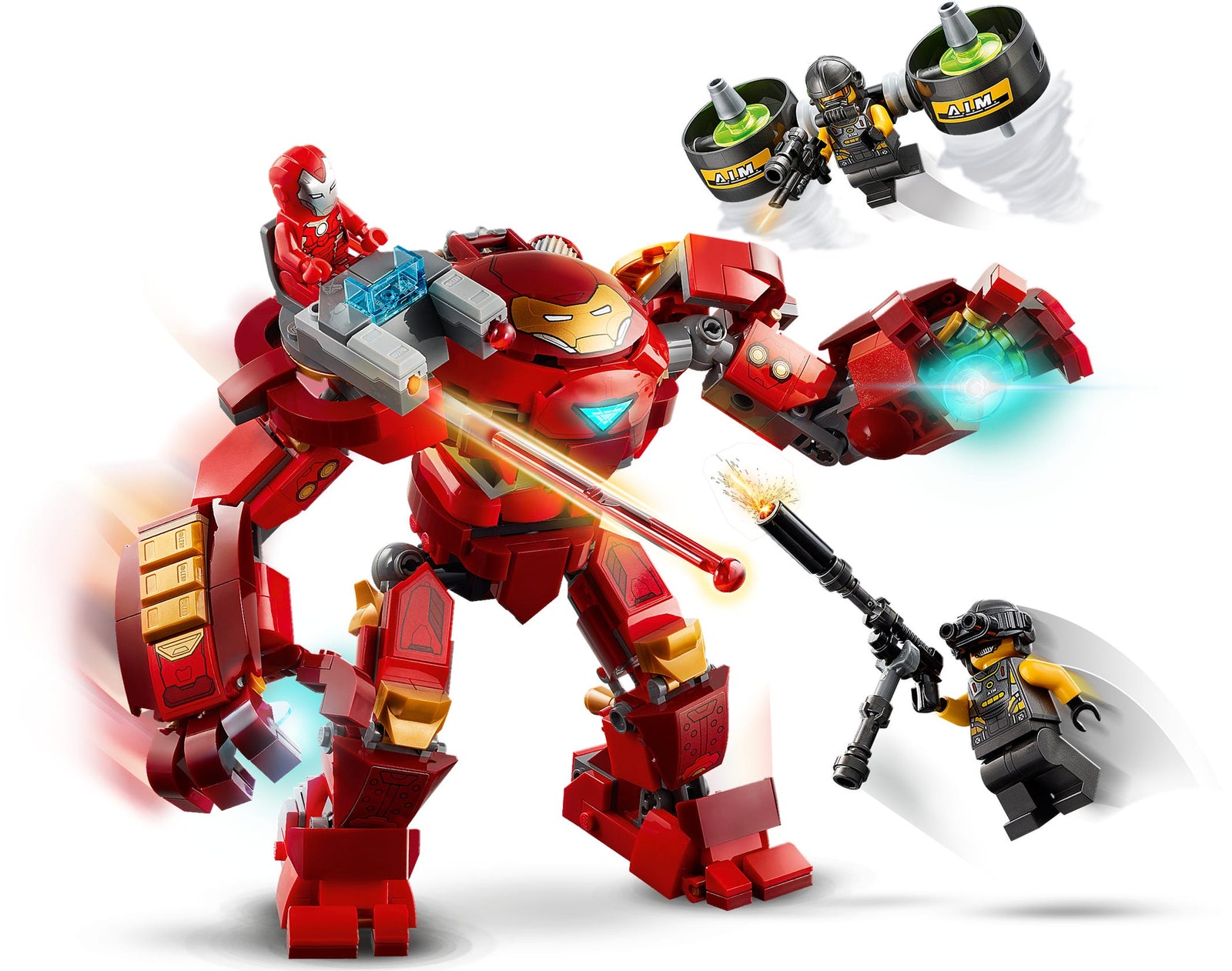 LEGO Marvel Avengers: Iron Man Hulkbuster versus A.I.M. Agent - 456 Piece Building Kit [LEGO, #76164] LEGO LEGO   