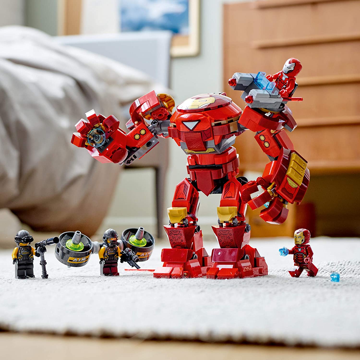 LEGO Marvel Avengers: Iron Man Hulkbuster versus A.I.M. Agent - 456 Piece Building Kit [LEGO, #76164] LEGO LEGO   