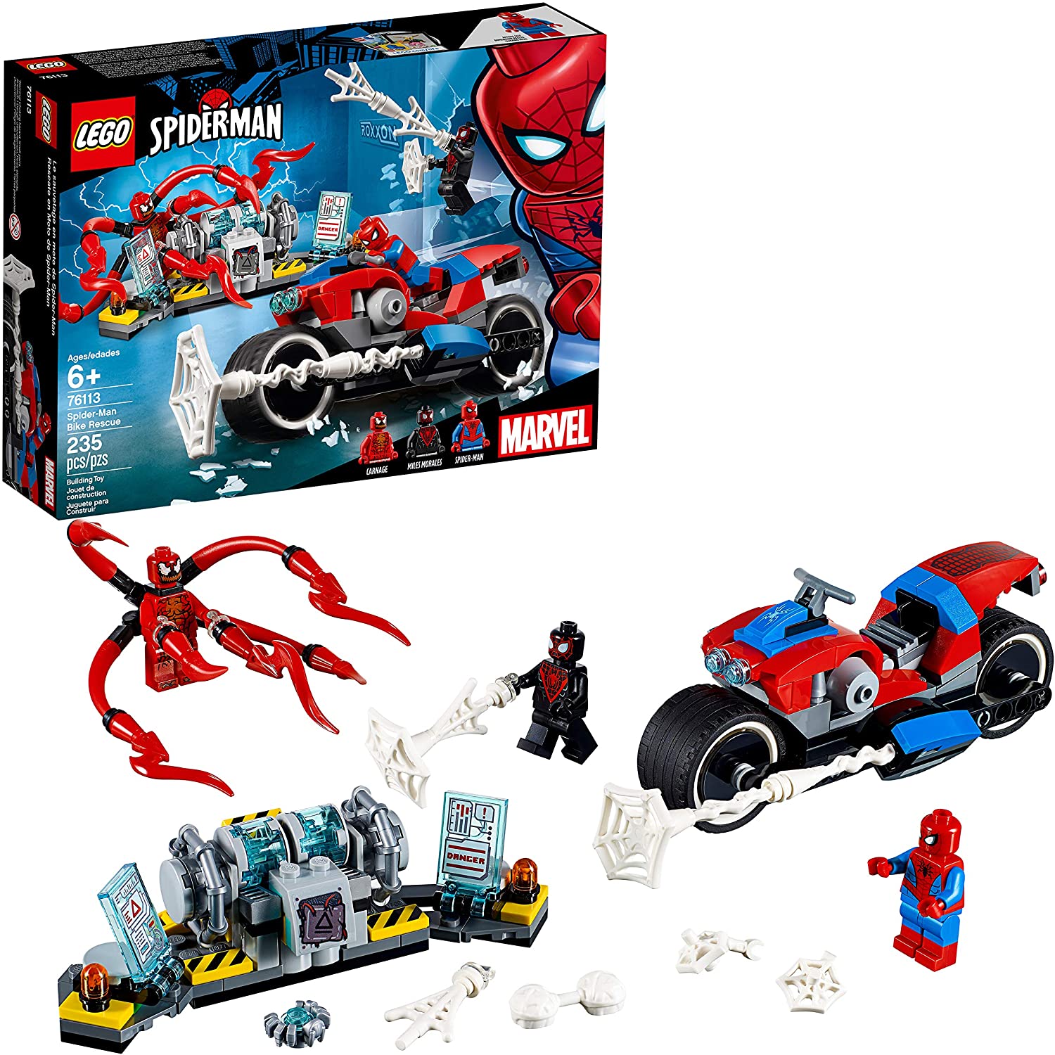 LEGO Marvel Spider-Man: Spider-Man Bike Rescue - 235 Piece Building Kit [LEGO, #76113] LEGO LEGO   