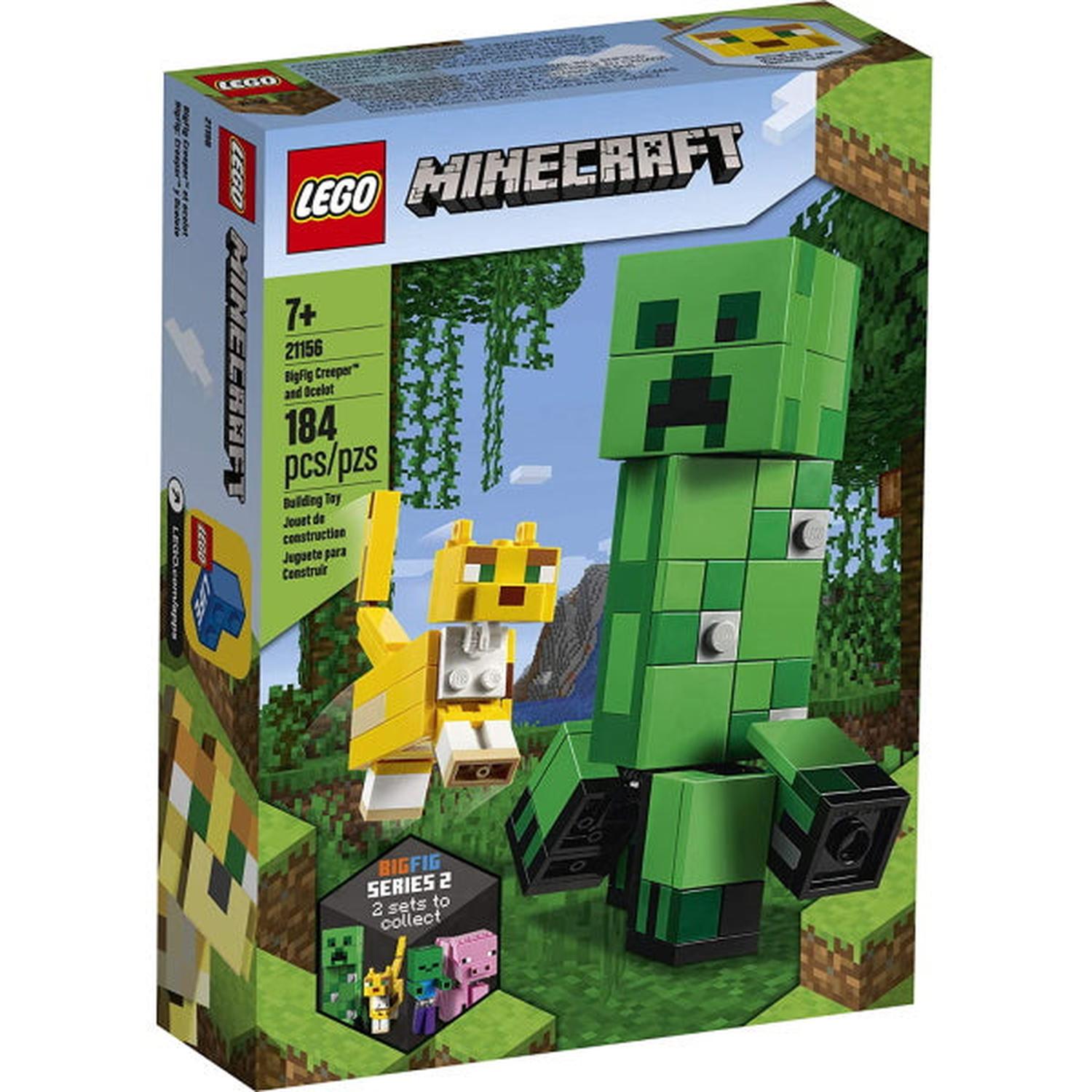LEGO Minecraft: BigFig Creeper and Ocelot - 184 Piece Building Kit [LEGO, #21156] LEGO LEGO   