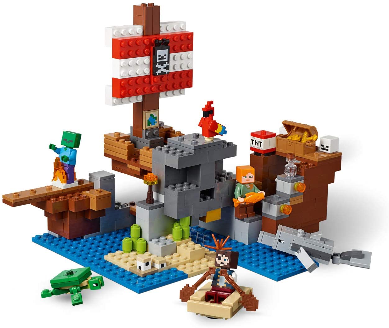 LEGO Minecraft: The Pirate Ship Adventure - 386 Piece Building Kit [LEGO, #21152] LEGO LEGO   