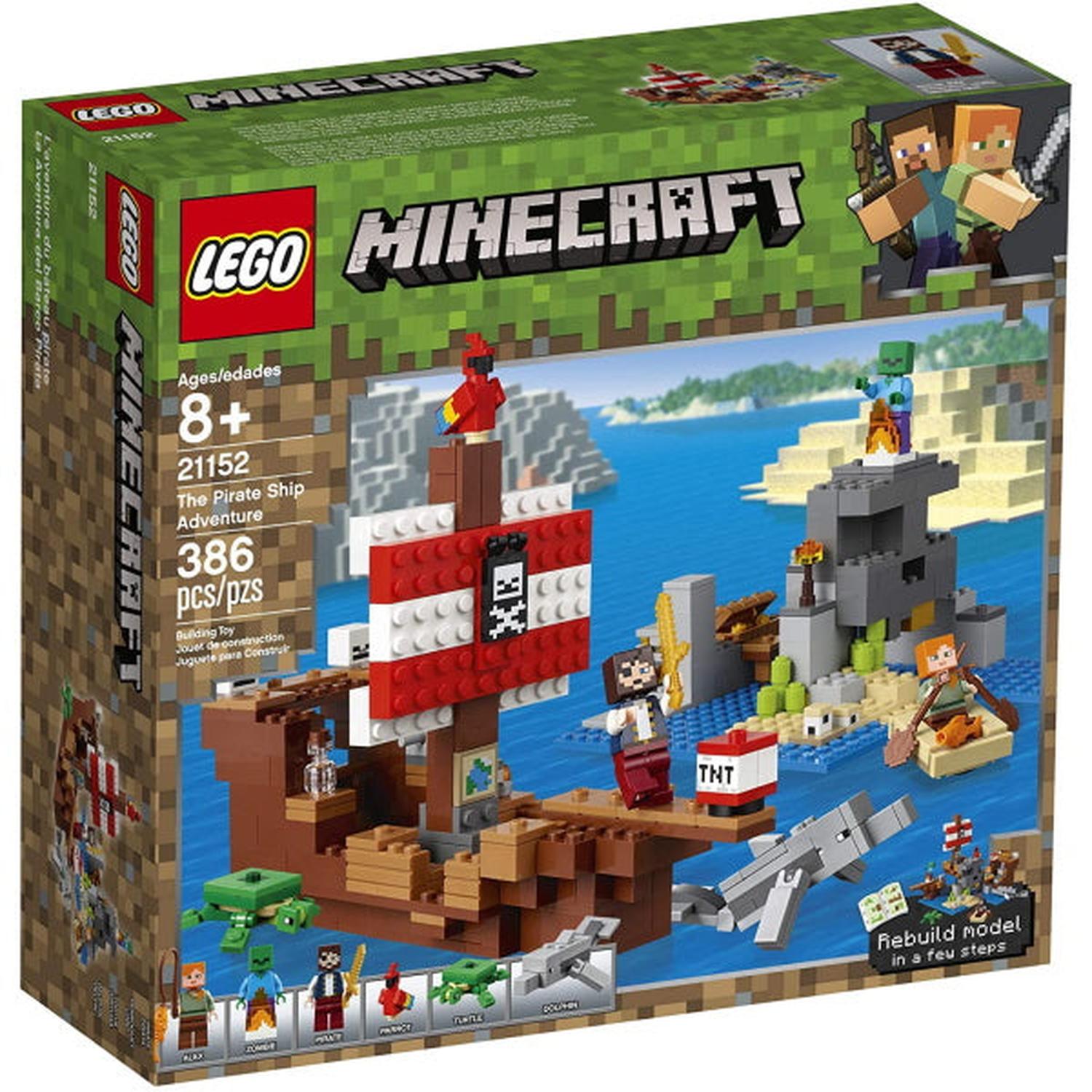 LEGO Minecraft: The Pirate Ship Adventure - 386 Piece Building Kit [LEGO, #21152] LEGO LEGO   