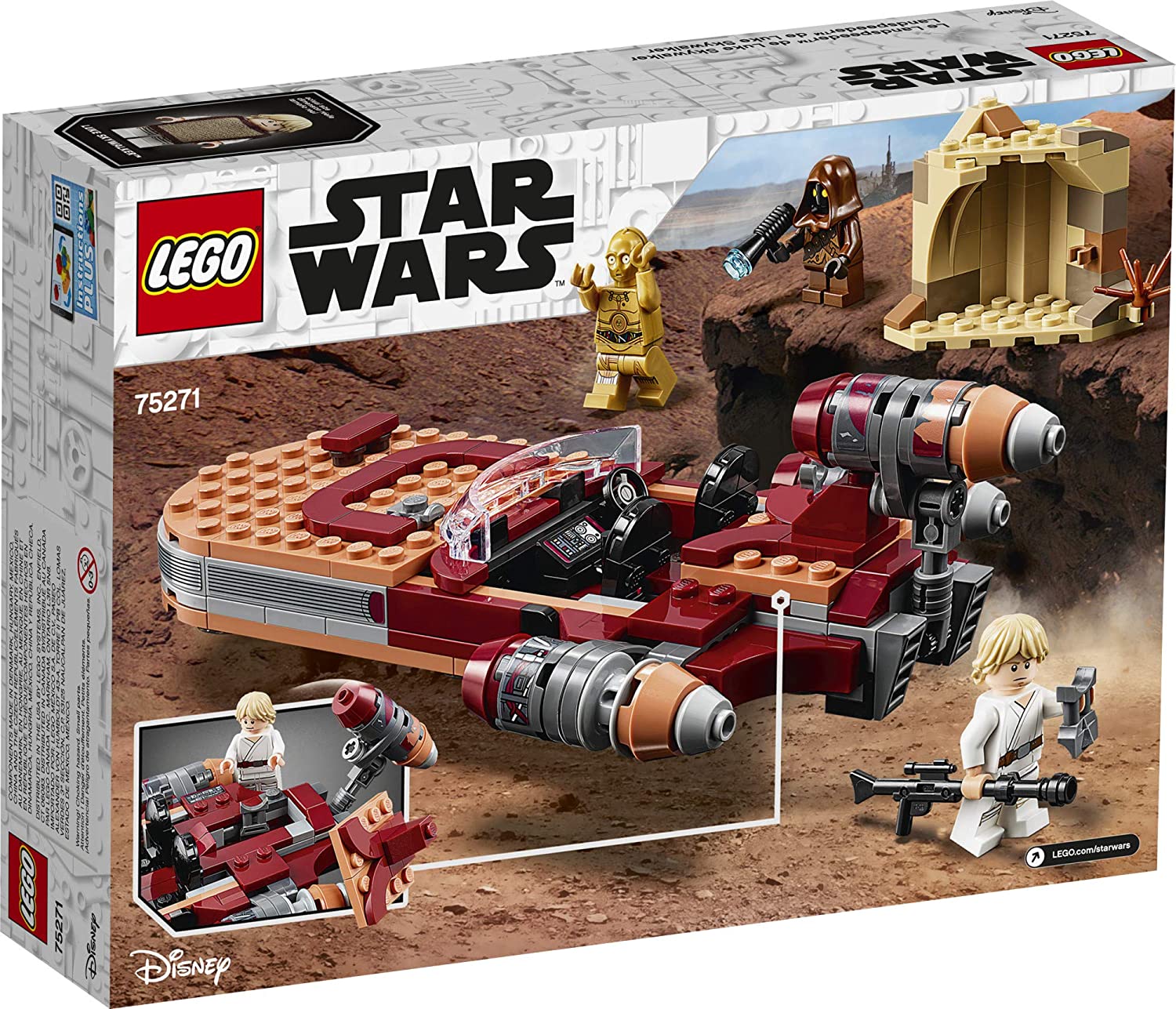 LEGO Star Wars: Luke Skywalker's Landspeeder - 236 Piece Building Kit [LEGO, #75271] LEGO LEGO   