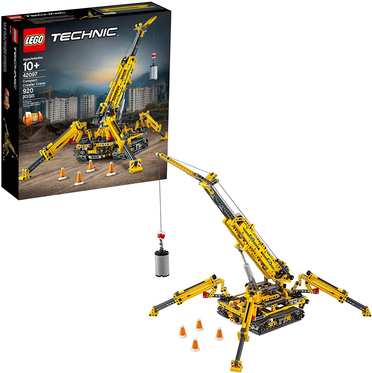 LEGO Technic: Compact Crawler Crane - 920 Piece Building Kit [LEGO, #42097] LEGO LEGO   