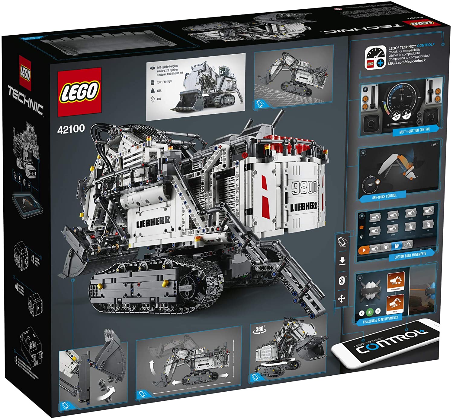 LEGO Technic: Liebherr R 9800 Excavator - 4108 Piece Building Kit [LEGO, #42100] LEGO LEGO   