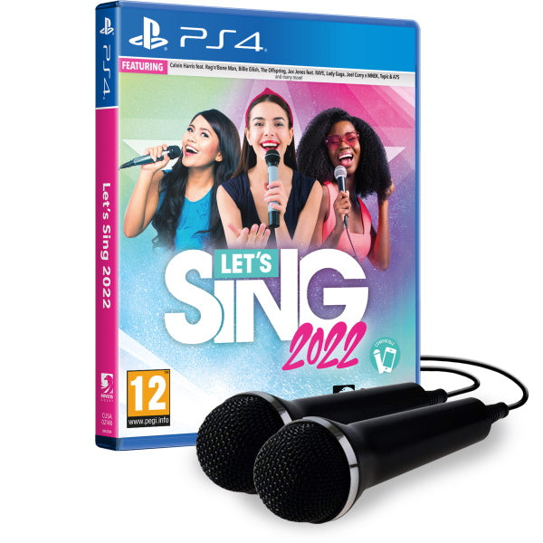 Let's Sing 2022 - Double Microphone Bundle [PlayStation 4] PlayStation 4 Video Game Ravenscourt   