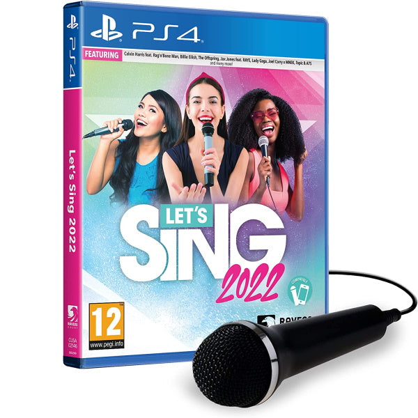 Let's Sing 2022 - Single Microphone Bundle [PlayStation 4] PlayStation 4 Video Game Ravenscourt   