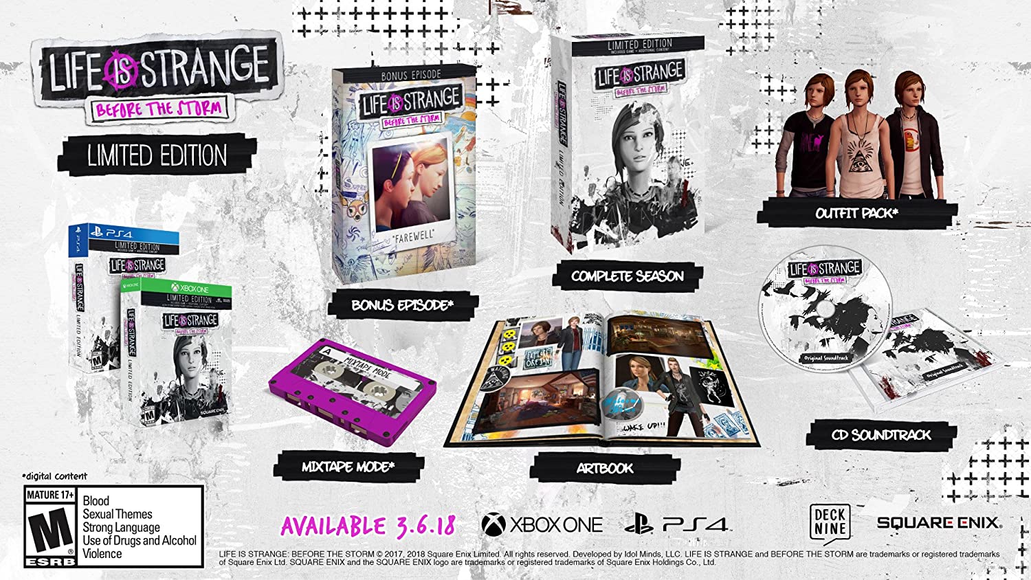 Life is Strange: Before The Storm - Limited Edition [PlayStation 4] PlayStation 4 Video Game Square Enix   