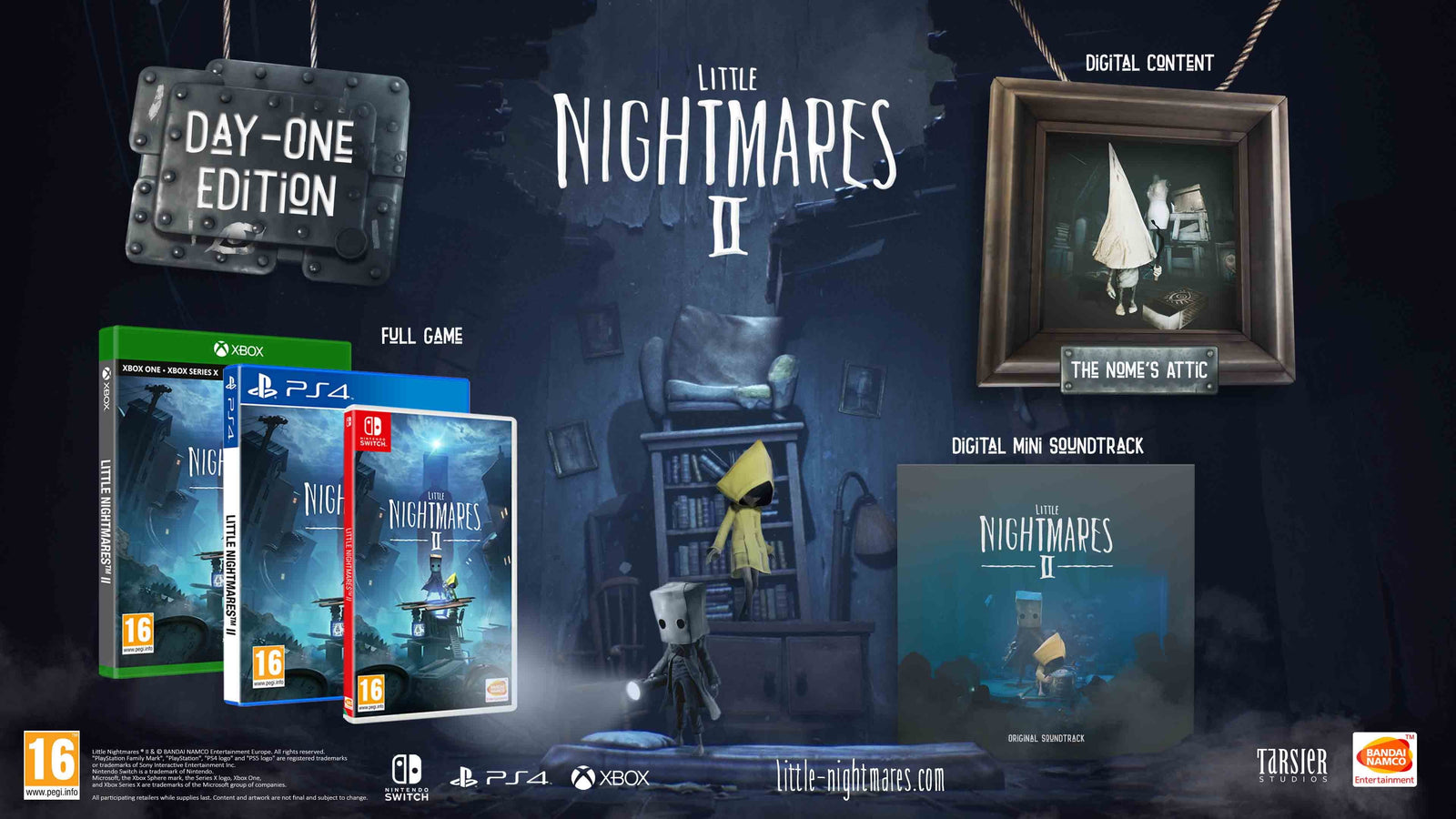 Little Nightmares II - Day One Edition [PlayStation 4] PlayStation 4 Video Game Bandai Namco   