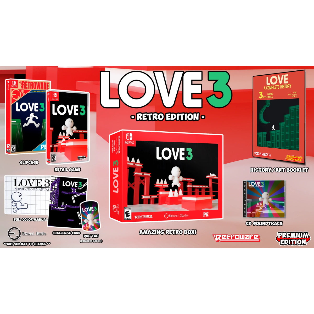 LOVE 3 (Retro) - Premium Edition Games #5 [Nintendo Switch] Nintendo Switch Video Game Premium Edition Games   