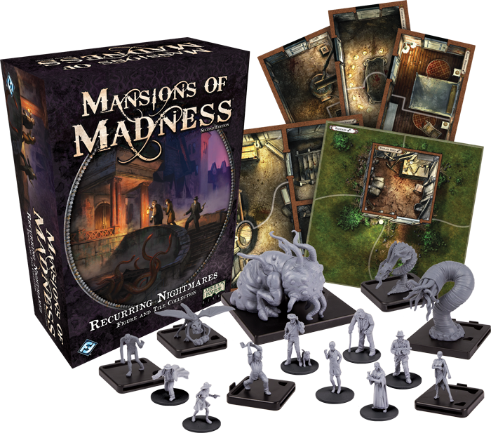Mansions of Madness - 2nd Edition - Recurring Nightmares [Figure & Tile Collection, 1-5 Players] Board Game Fantasy Flight Games   