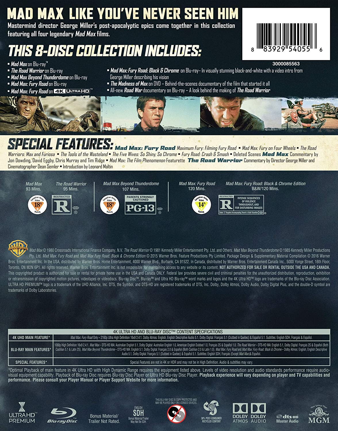 Mad Max: High Octane Collection [Blu-ray Box Set] DVDs & Blu-Rays Warner Bros.   