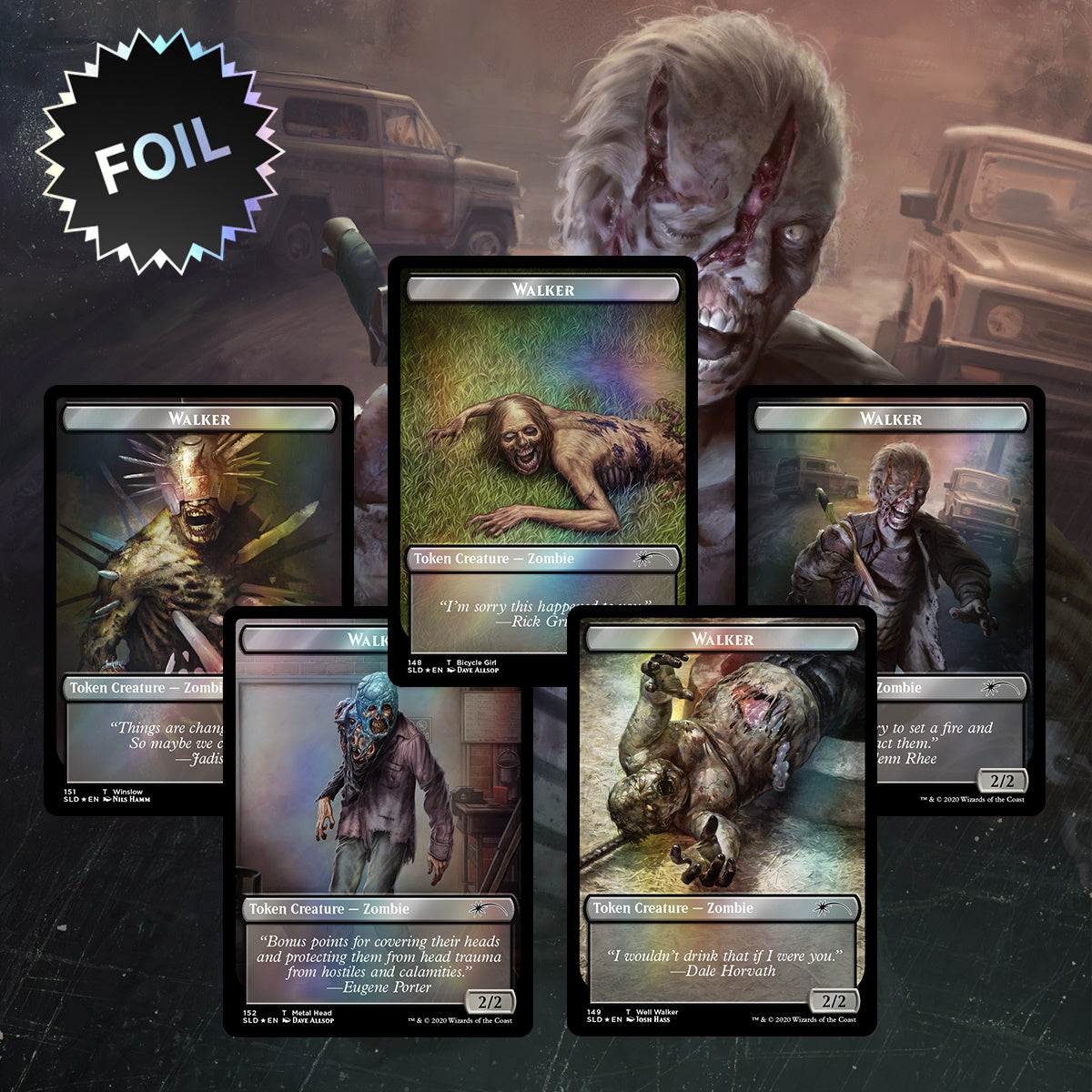 Magic: The Gathering TCG: Secret Lair x The Walking Dead FOIL Card Game Wizards of the Coast