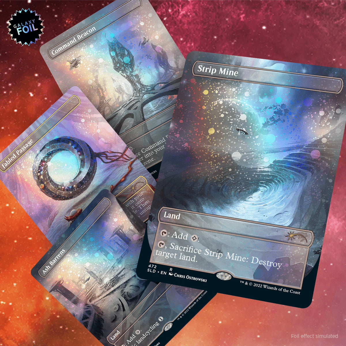 Magic: The Gathering TCG: Secret Lair Drop Series - Totally Spaced Out Galaxy - FOIL Card Game Wizards of the Coast