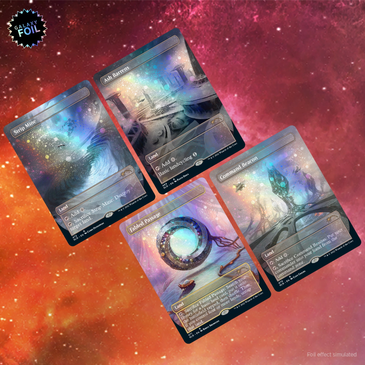Magic: The Gathering TCG: Secret Lair Drop Series - Totally Spaced Out Galaxy - FOIL Card Game Wizards of the Coast