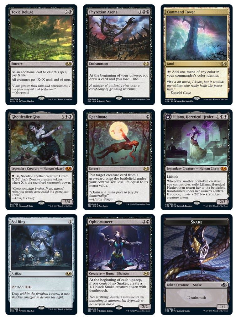 Magic: The Gathering TCG: Commander Collection: Black - Premium Foil Edition Card Game Wizards of the Coast