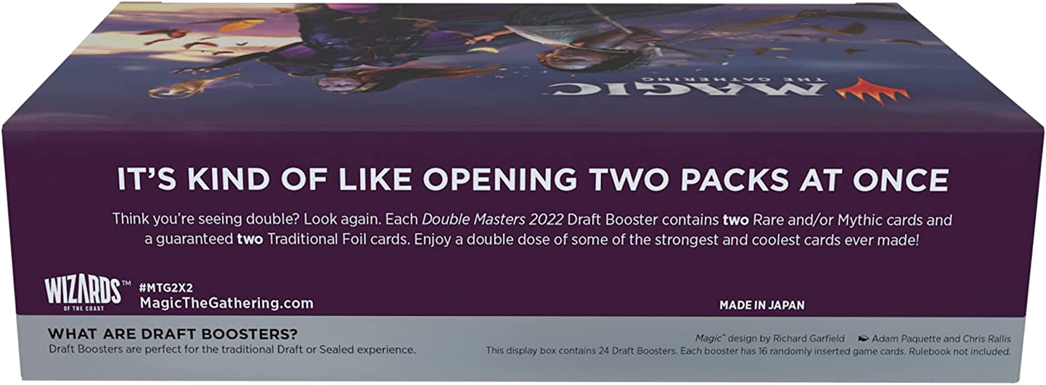Magic: The Gathering TCG: Double Masters 2022 Draft Booster Box [24 Packs] Card Game Wizards of the Coast