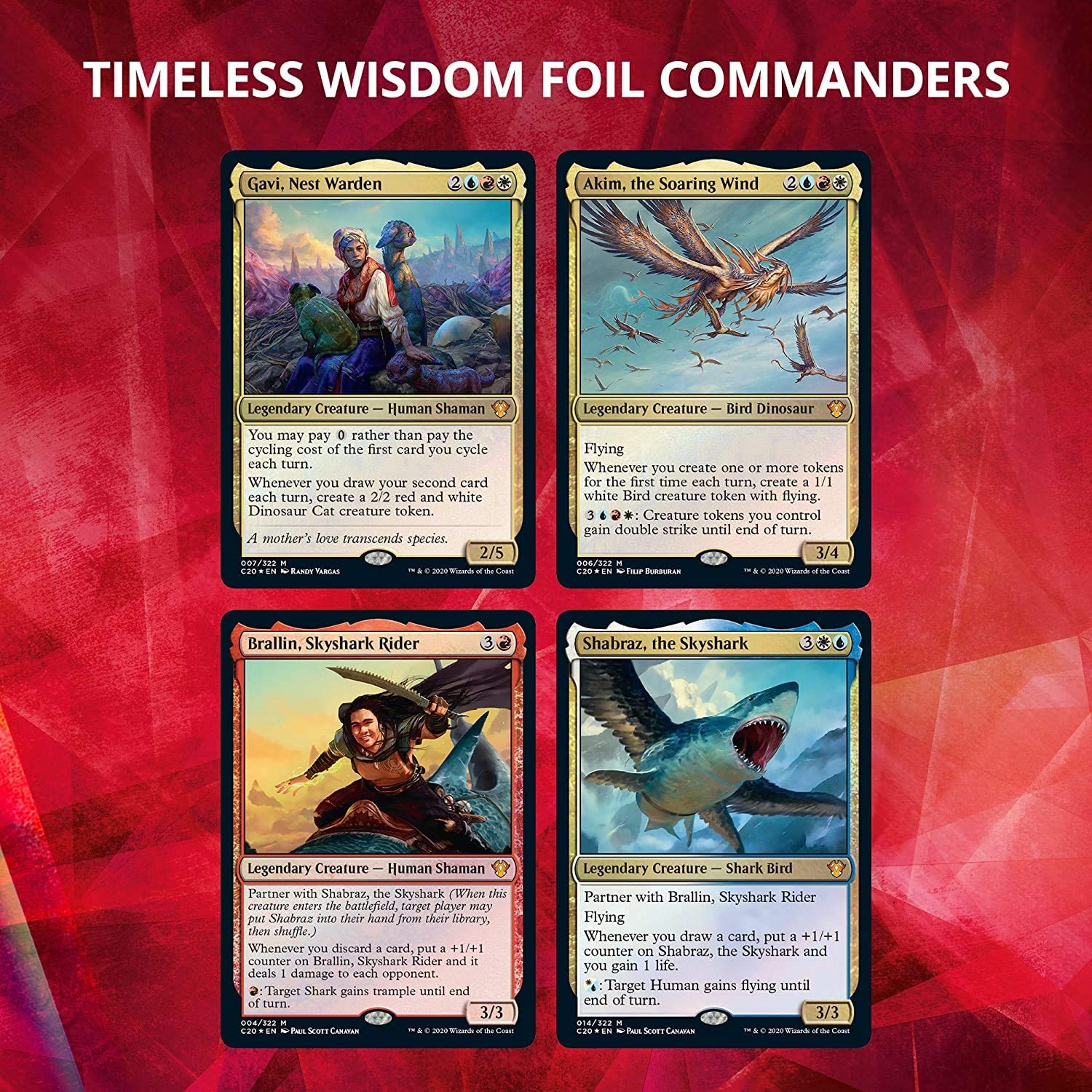 Magic: The Gathering TCG: Ikoria: Lair of Behemoths Commander Decks - All 5 Decks - 20 Foil Legendary Creatures Card Game Wizards of the Coast