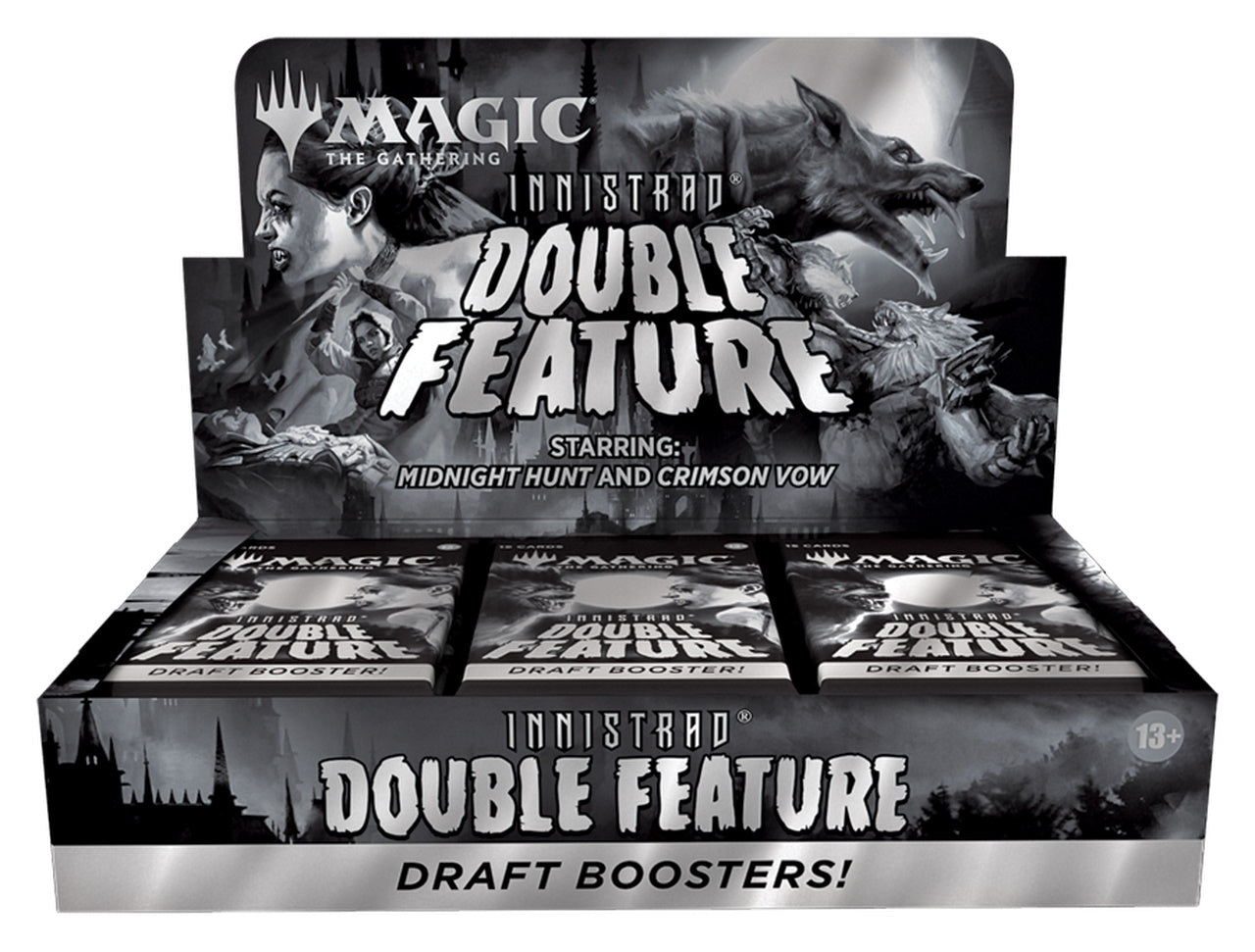 Magic: The Gathering TCG: Innistrad Double Feature Draft Booster Box - 24 Packs Card Game Wizards of the Coast