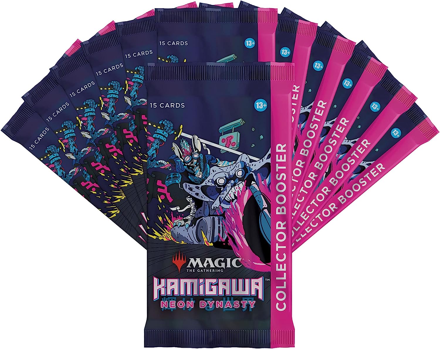Magic: The Gathering TCG: Kamigawa: Neon Dynasty Collector Booster Box - 12 Packs Card Game Wizards of the Coast