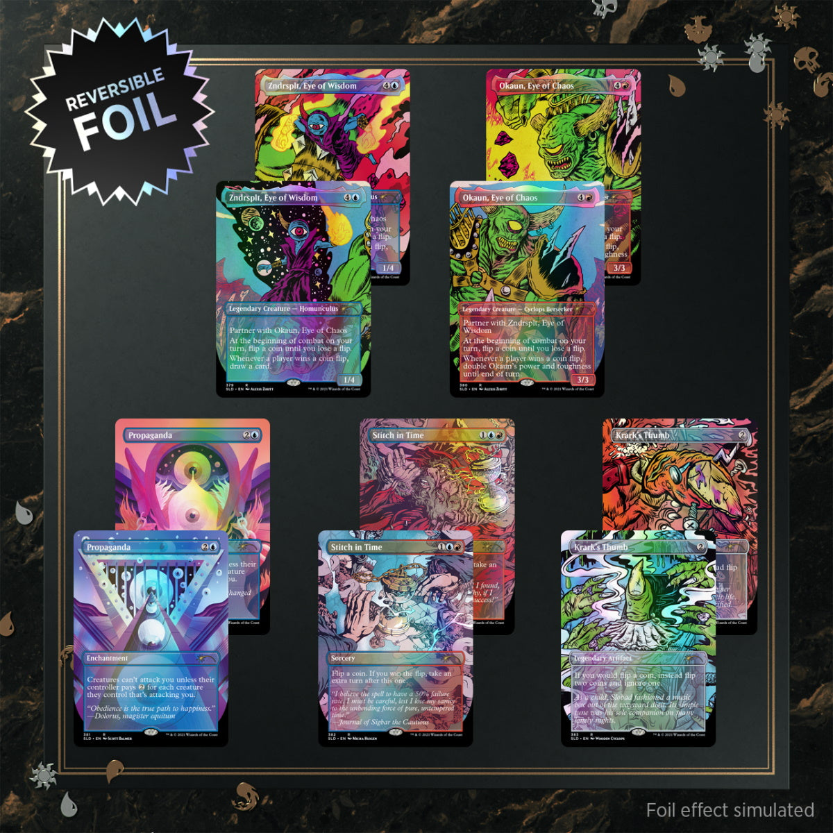 Magic: The Gathering TCG: Secret Lair Commander Deck - Heads I Win, Tails You Lose Card Game Wizards of the Coast