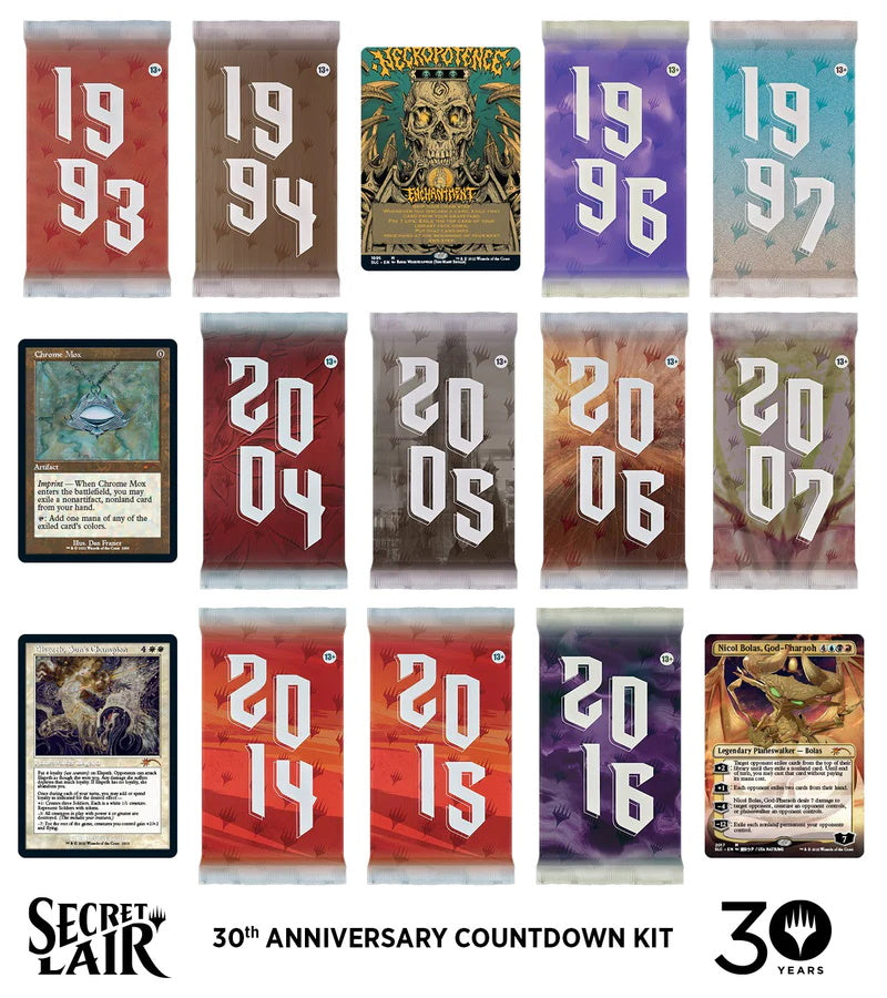 Magic: The Gathering TCG: Secret Lair Drop Series - 30th Anniversary Countdown Kit Card Game Wizards of the Coast
