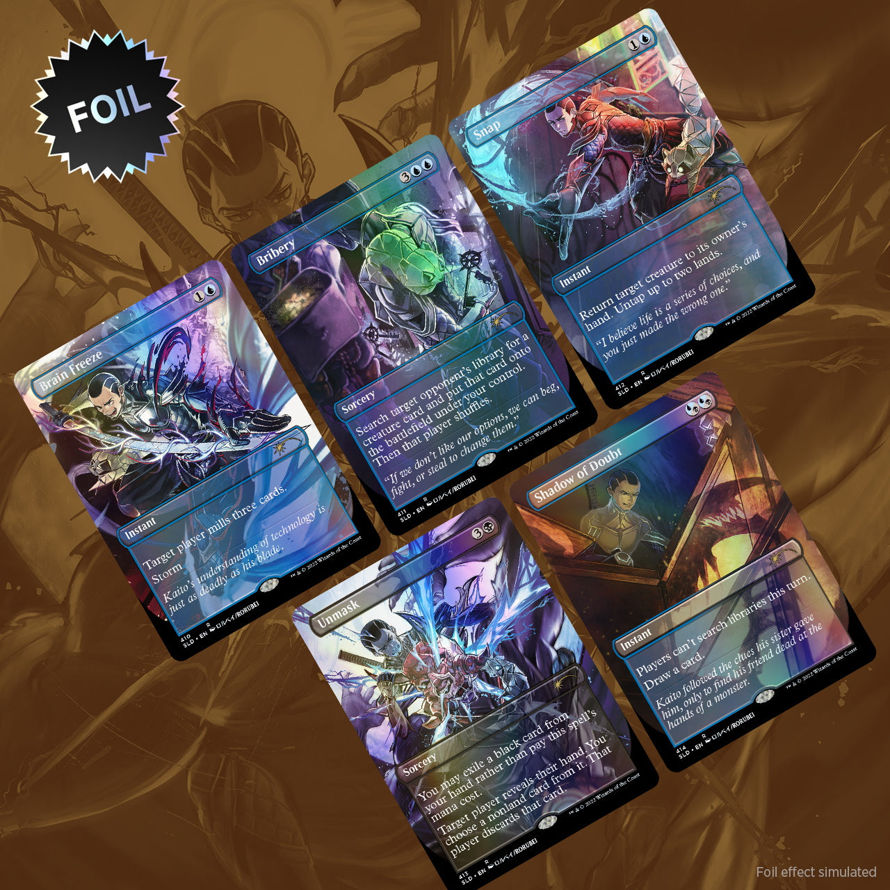 Magic: The Gathering TCG: Secret Lair Drop Series - Introducing: Kaito Shizuki - Foil Card Game Wizards of the Coast
