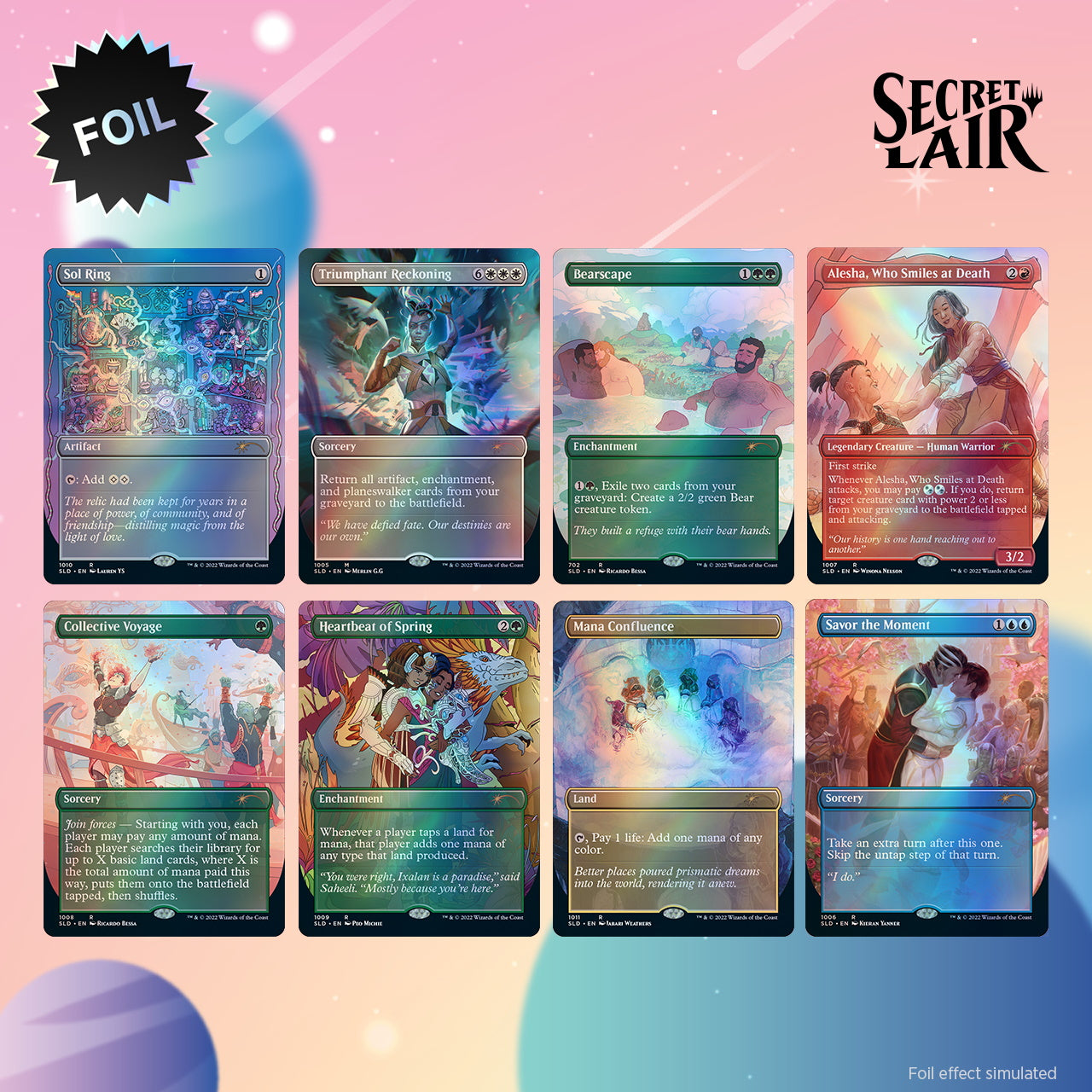 Magic: The Gathering TCG: Secret Lair Drop Series - Pride Across the Multiverse - Foil Card Game Wizards of the Coast