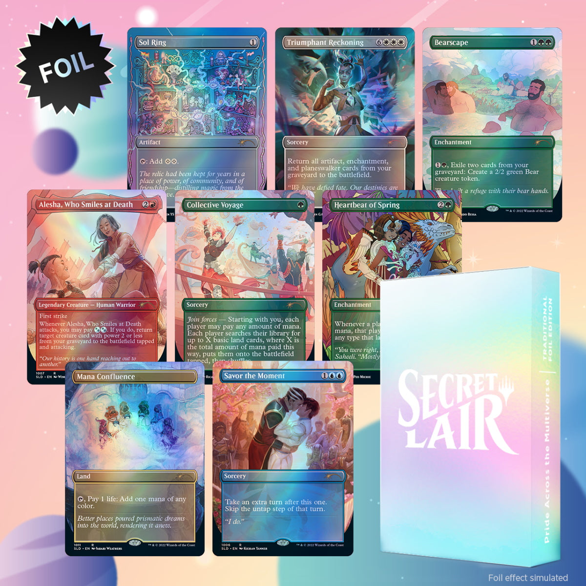 Magic: The Gathering TCG: Secret Lair Drop Series - Pride Across the Multiverse - Foil Card Game Wizards of the Coast