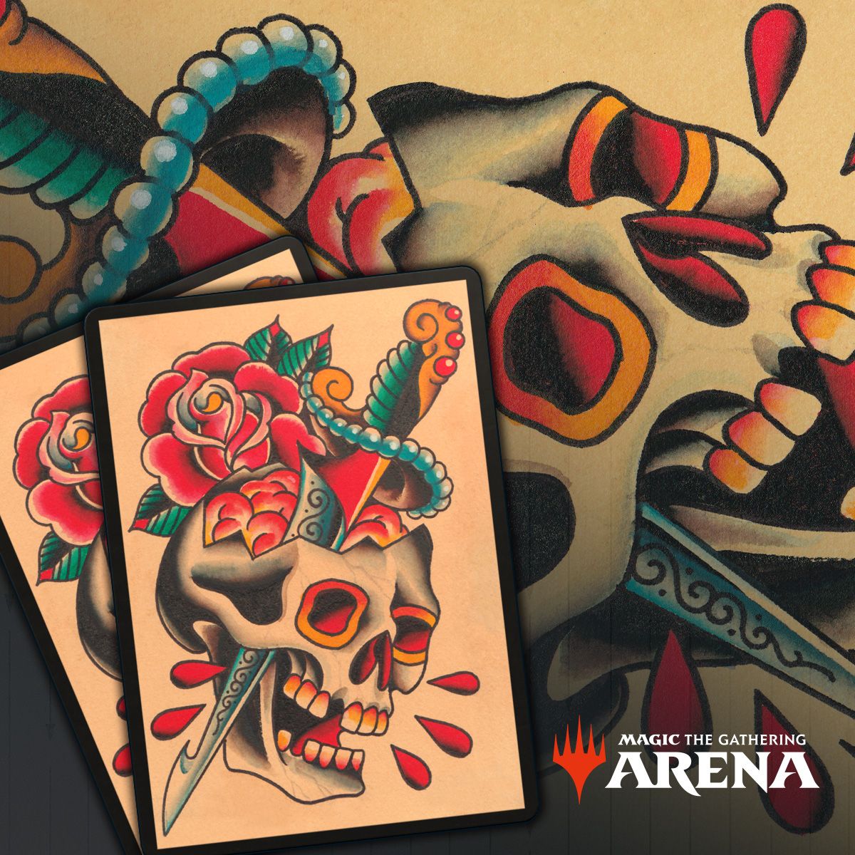 Magic: The Gathering TCG: Secret Lair Drop Series - Full Sleeves: The Tattoo Pack Card Game Wizards of the Coast