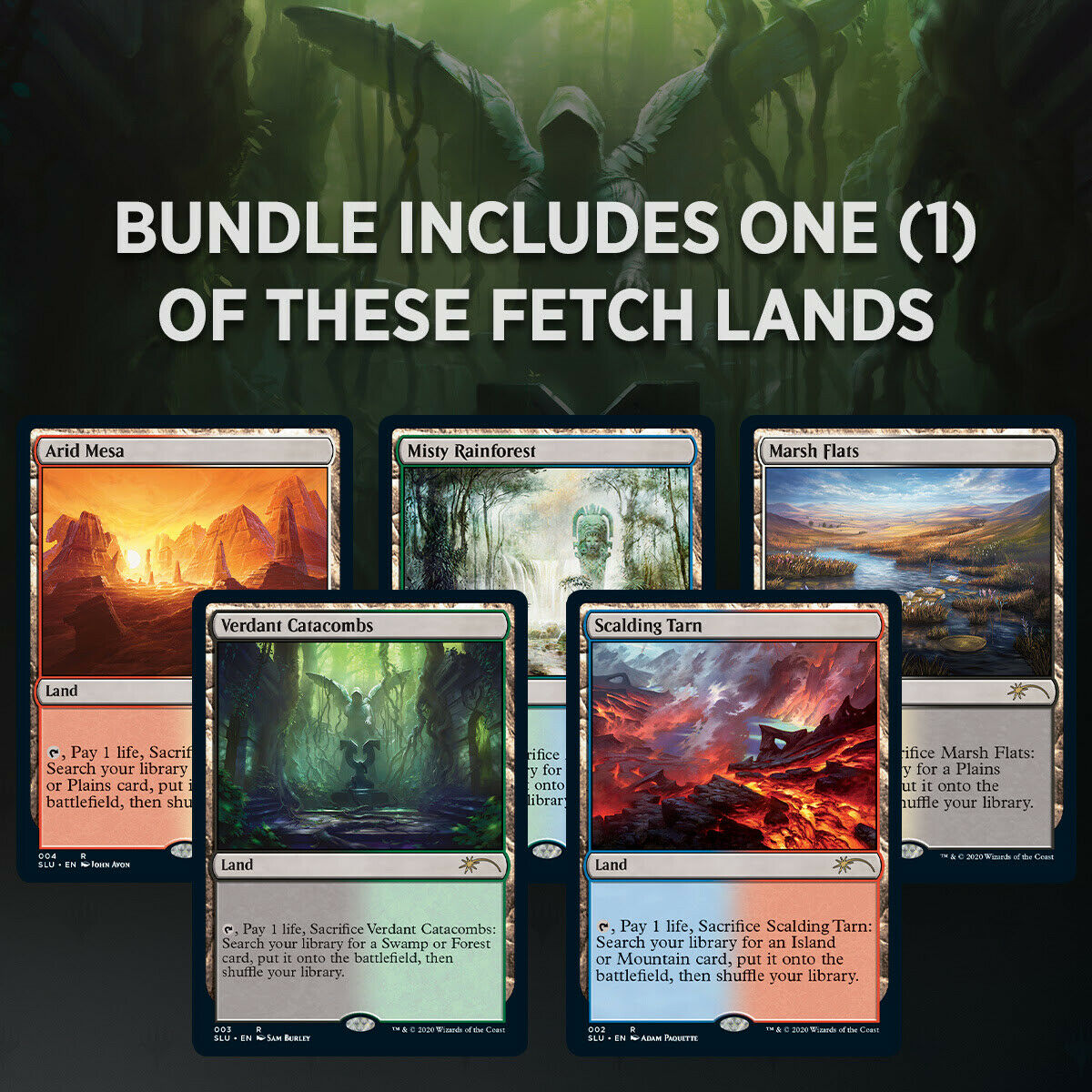 Magic: The Gathering TCG: Secret Lair Ultimate Bonus Card Pack - Fetch Lands Card Game Wizards of the Coast