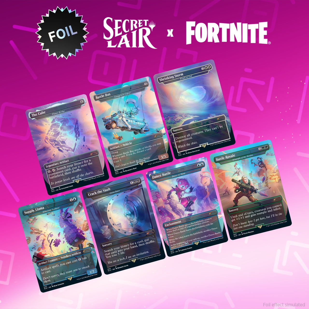 Magic: The Gathering TCG: Secret Lair x Fortnite - Foil Edition Card Game Wizards of the Coast