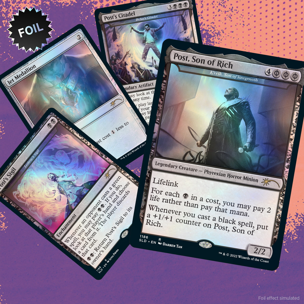 Magic: The Gathering TCG: Secret Lair x Post Malone: Backstage Pass - Foil Card Game Wizards of the Coast