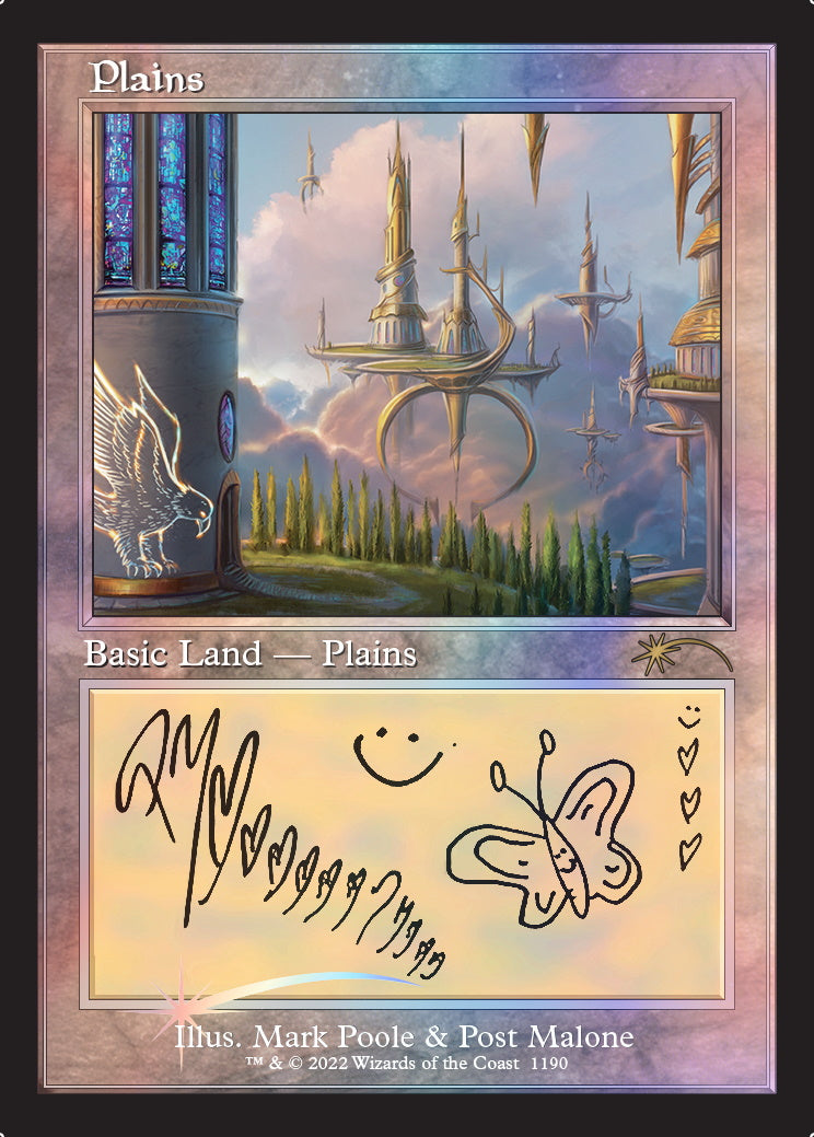Magic: The Gathering TCG: Secret Lair x Post Malone: The Lands - FOIL Card Game Wizards of the Coast