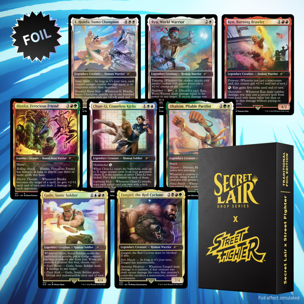 Magic: The Gathering TCG: Secret Lair x Street Fighter - FOIL Card Game Wizards of the Coast