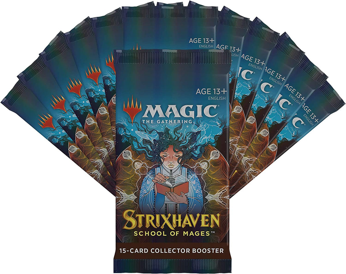 Magic: The Gathering TCG: Strixhaven: School of Mages Collector Booster Box - 12 Packs Card Game Wizards of the Coast