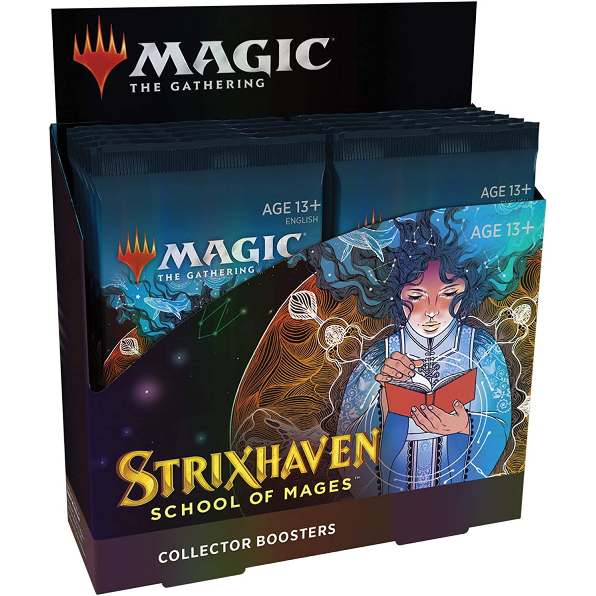 Magic: The Gathering TCG: Strixhaven: School of Mages Collector Booster Box - 12 Packs Card Game Wizards of the Coast
