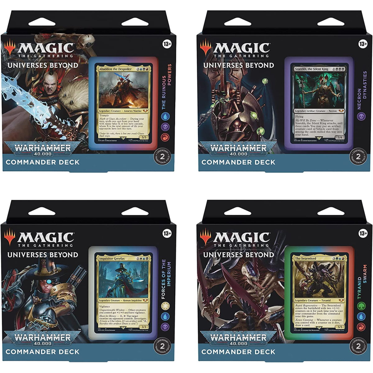 Magic: The Gathering TCG: Universes Beyond: Warhammer 40,000 Commander Complete Deck Bundle Card Game Wizards of the Coast