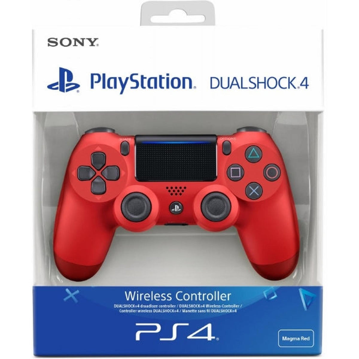 DualShock 4 Wireless Controller - Magma Red V2 [PlayStation 4 Accessory] PlayStation 4 Accessories Sony   