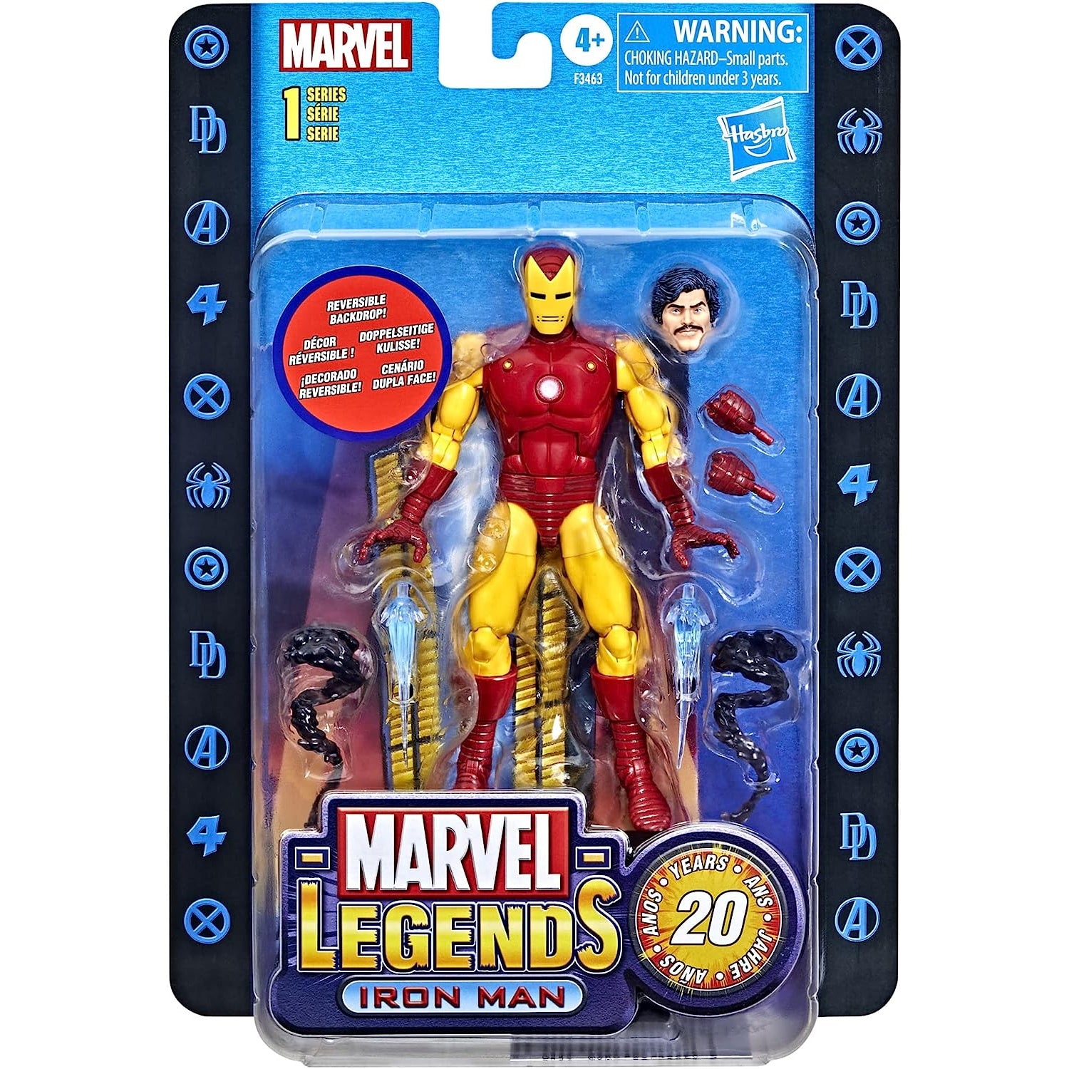 Marvel Legends 20th Anniversary Series 1 Iron Man 6" Action Figure Toys & Games Hasbro