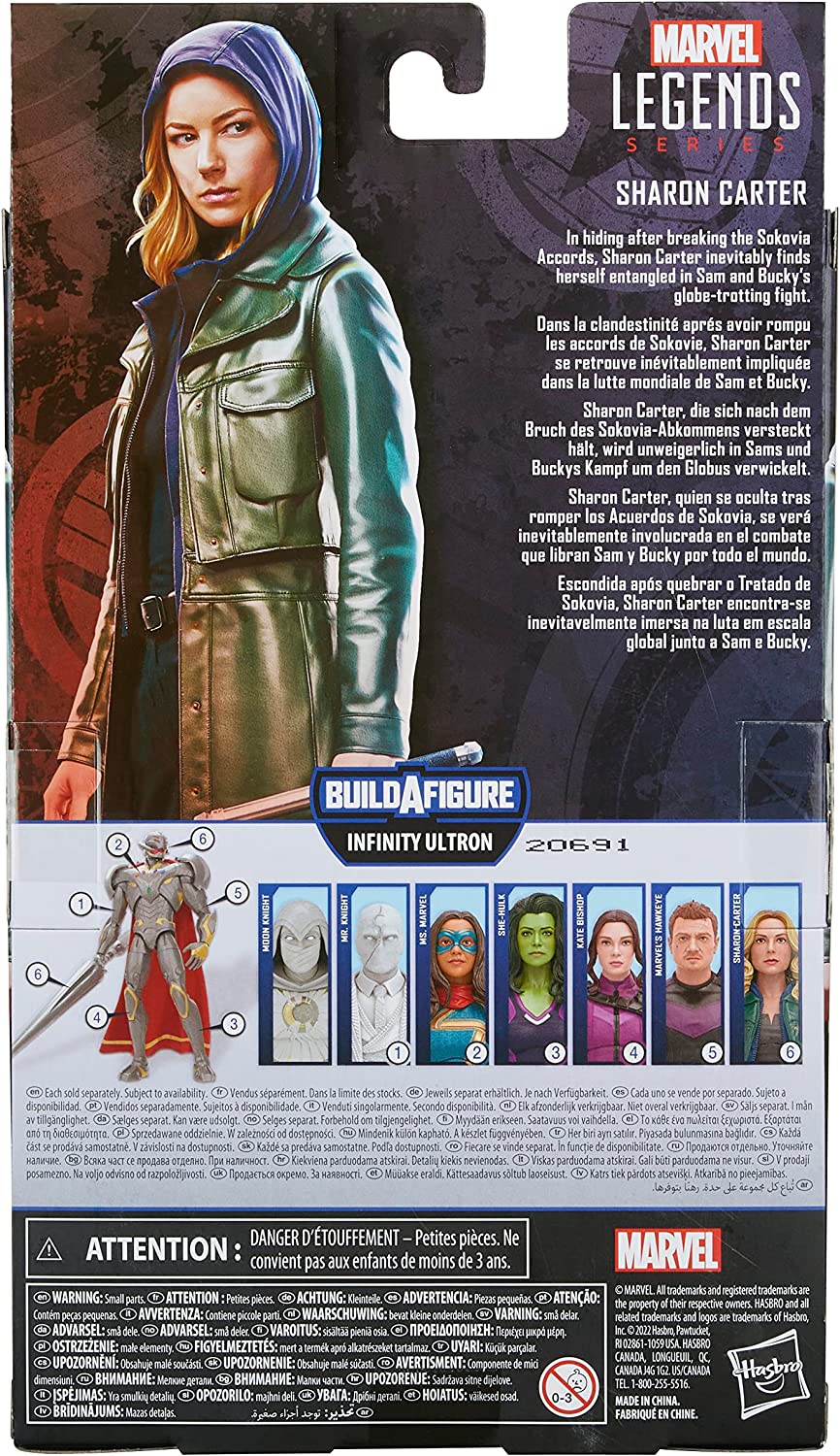 Marvel Legends Series: MCU Disney Plus Sharon Carter 6" Action Figure Toys & Games Hasbro