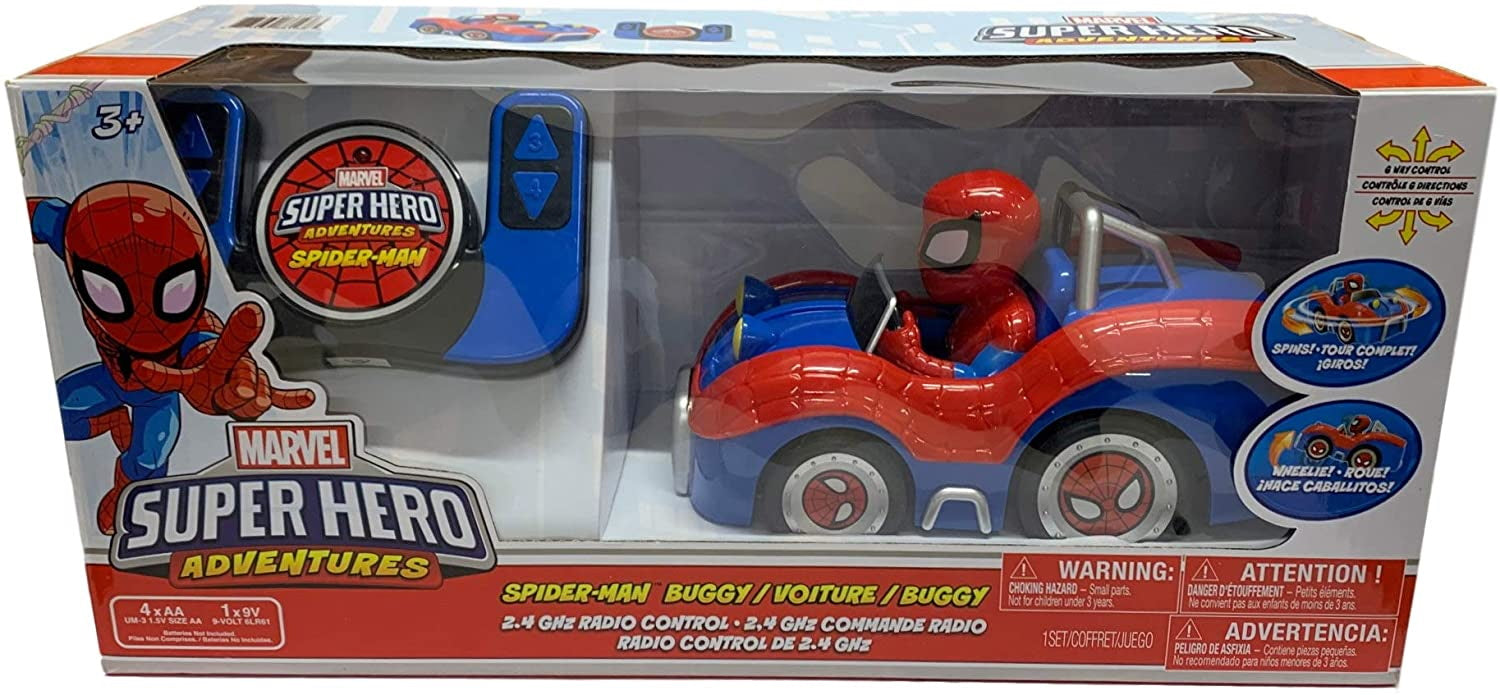Marvel's Spider-Man Super Hero Adventures Remote Control Buggy Toys & Games Hasbro