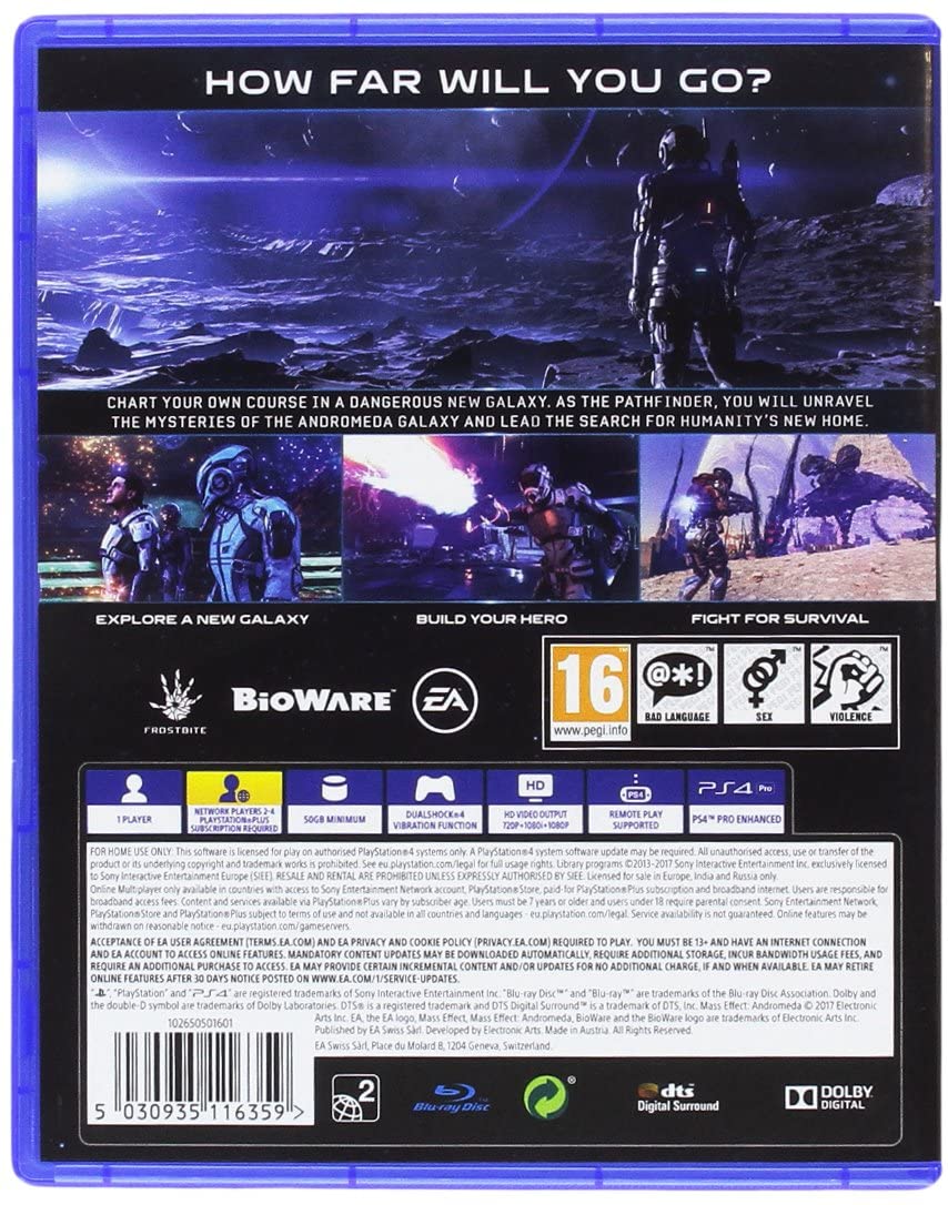 Mass Effect: Andromeda [PlayStation 4] PlayStation 4 Video Game Electronic Arts