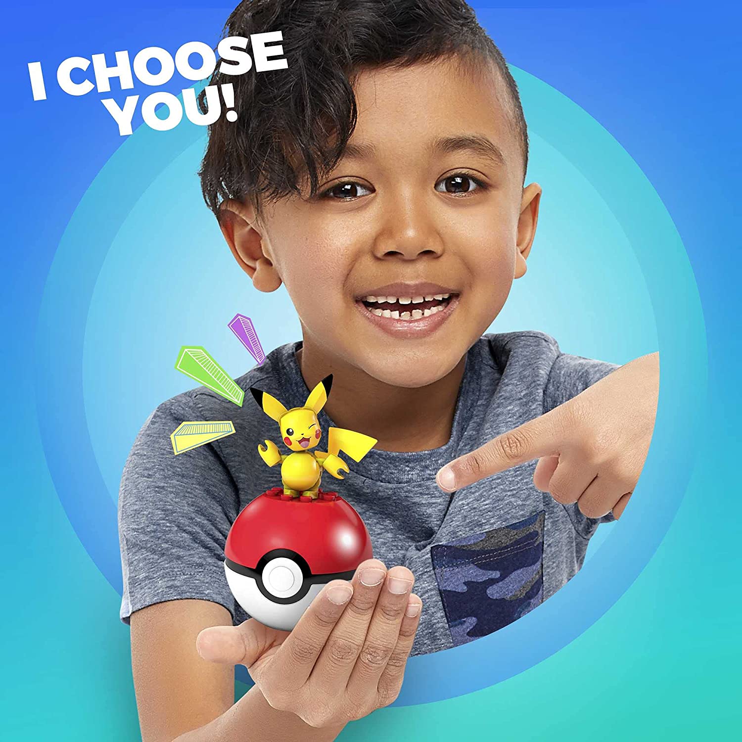MEGA Pokemon: Pikachu - 16 Piece Building Kit Toys & Games Mattel