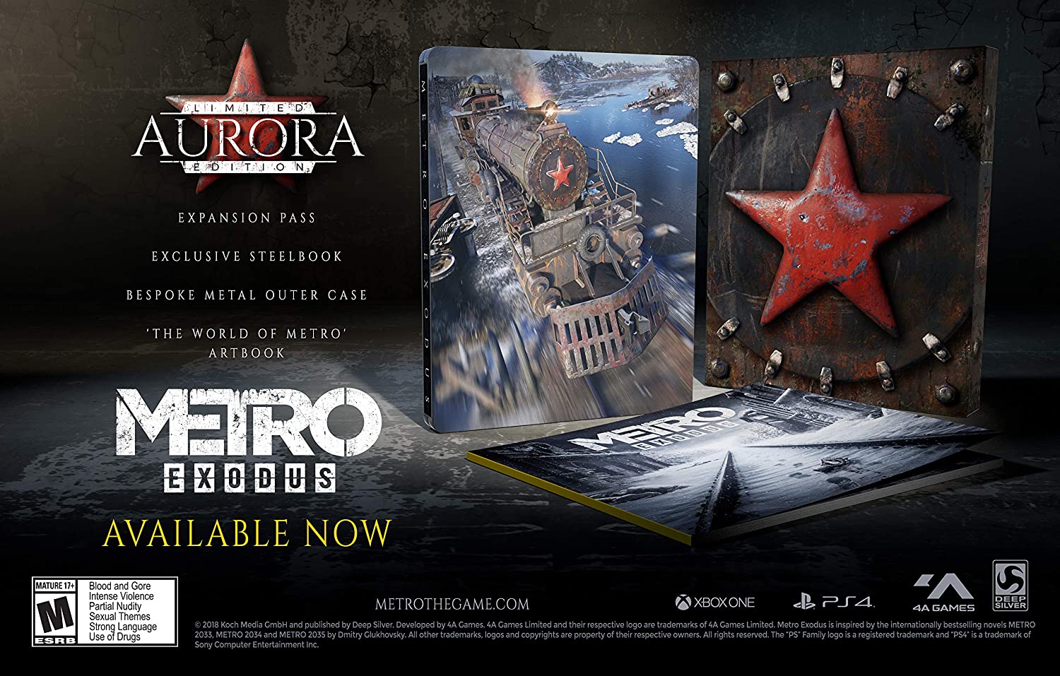 Metro Exodus - Aurora Limited Edition [PlayStation 4] PlayStation 4 Video Game Deep Silver   