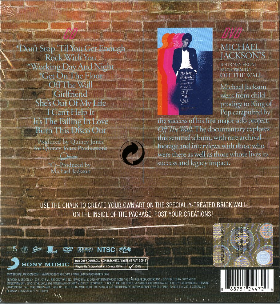 Michael Jackson - Off The Wall [Audio CD] Audio CD/Vinyl Sony Music   