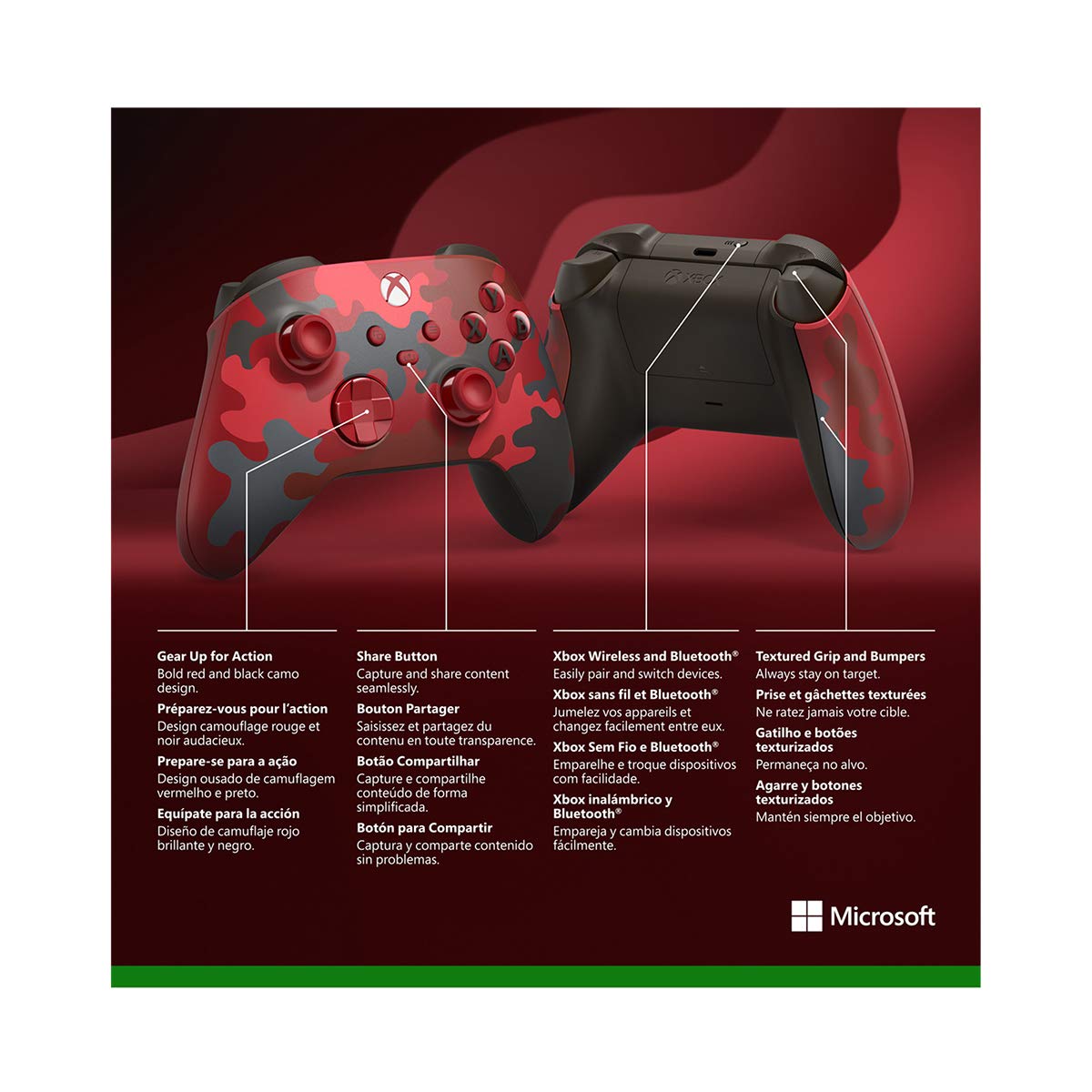 Xbox Wireless Controller - Daystrike Camo Special Edition [Xbox Series X/S + Xbox One Accessory] Xbox One Accessories Microsoft   