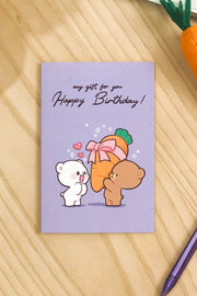 Milk Mocha Bear: My Gift for You Birthday Card House & Home Milk Mocha Bear
